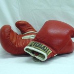 Smokin Joe Frazier's boxing gloves at the Philadelphia History Museum