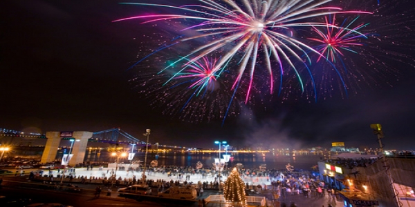 Fireworks at Penn's Landing Philadelphia