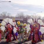Hegeman String Band - Mummers Parade in Philadelphia - A band Starting out on Oregon and Broad in Philadelphia