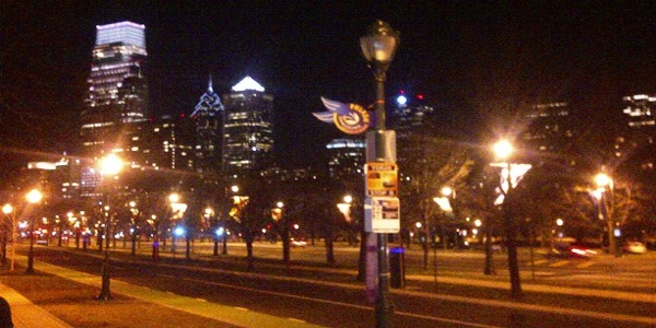 Skyline of City of Philadelphia from Fairmount section
