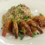 Crevettes au anges baiser with devil dusted dirty rice by jason kelso
