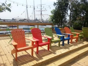 Colorful Adirondack Chairs at Spruce Street Harbor Park