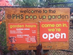 PHS Pop Up Garden