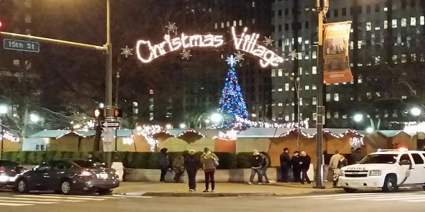 Christmas Village at LOVE Park