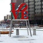 Snow at LOVE Park