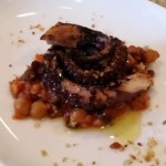 Grilled octopus chickpea salad from Brigantessa