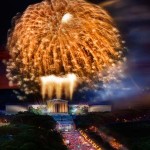 Fireworks on Fourth of July in Philadelphia