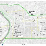 Map of Philadelphia for Street and Bridge Closures for Popes Visit to Philadelphia