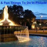 Free and Fun Things to do In Philadelphia ~ Fountain Outside of Philadelphia Museum of Art on the Parkway