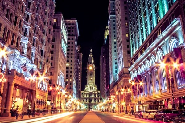 Broad Street In Center City Philadelphia