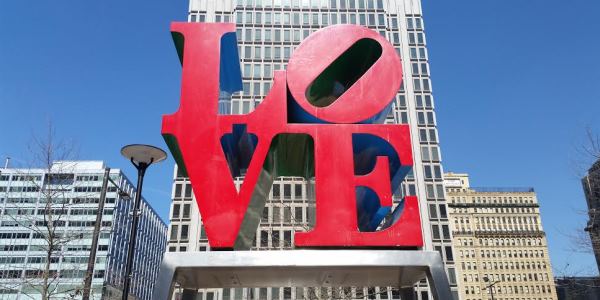 Love Sculpture at Dilworth Park