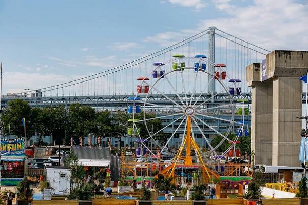 The Midway Ferris Wheel At The Blue Cross RiverRink