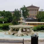 Fountain Behind Philadelphia Museum Of Art