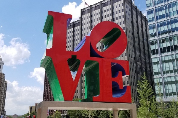 LOVE Sculpture at LOVE Park