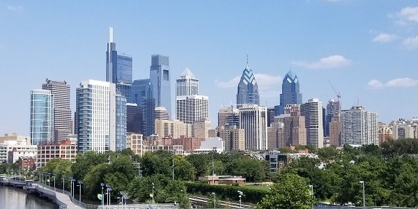 Philadelphia Skyline From South St Bridge
