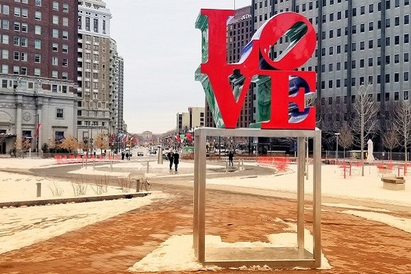 Love Sculpture At LOVE Park