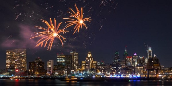 Fireworks New Year's Eve Philadelphia