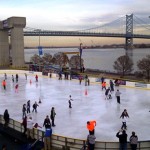 Ice Skating in Philadelphia at Blue Cross River Rink at Penns Landing