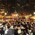 Crowd at Rittenhouse Square Tree Lighting