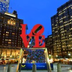 Christmas Village at LOVE Park