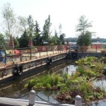 Overlooking the Oasis at Spruce Street Harbor Park