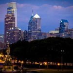 Philadelphia Skyline View from Philadelphia Museum of Art