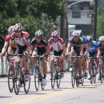 Cyclists Climbing the Manayunk Wall