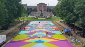 The Oval Overlooking the Philadelphia Museum of Art