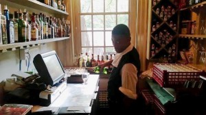 Bar and Bartender in City Tavern Restaurant