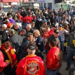 Crowd At Marines Birthday Celebration At Cookie's Tavern