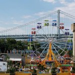 The Midway Ferris Wheel At The Blue Cross RiverRink
