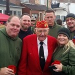 Former Marines, Navy and Army with Mahlon Fink survivor of Battle of Iwo Jima