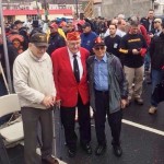 Former Marines Left to Right – Cpl James Edwin Mignard, Mahlon Fink & unknown