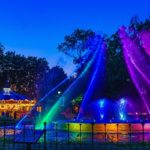 Franklin Square Fountain Night Show