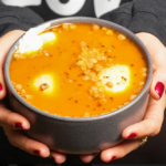 Cozy Lentil Matzoh Ball Soup