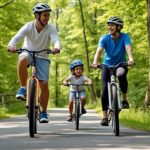 Family biking
